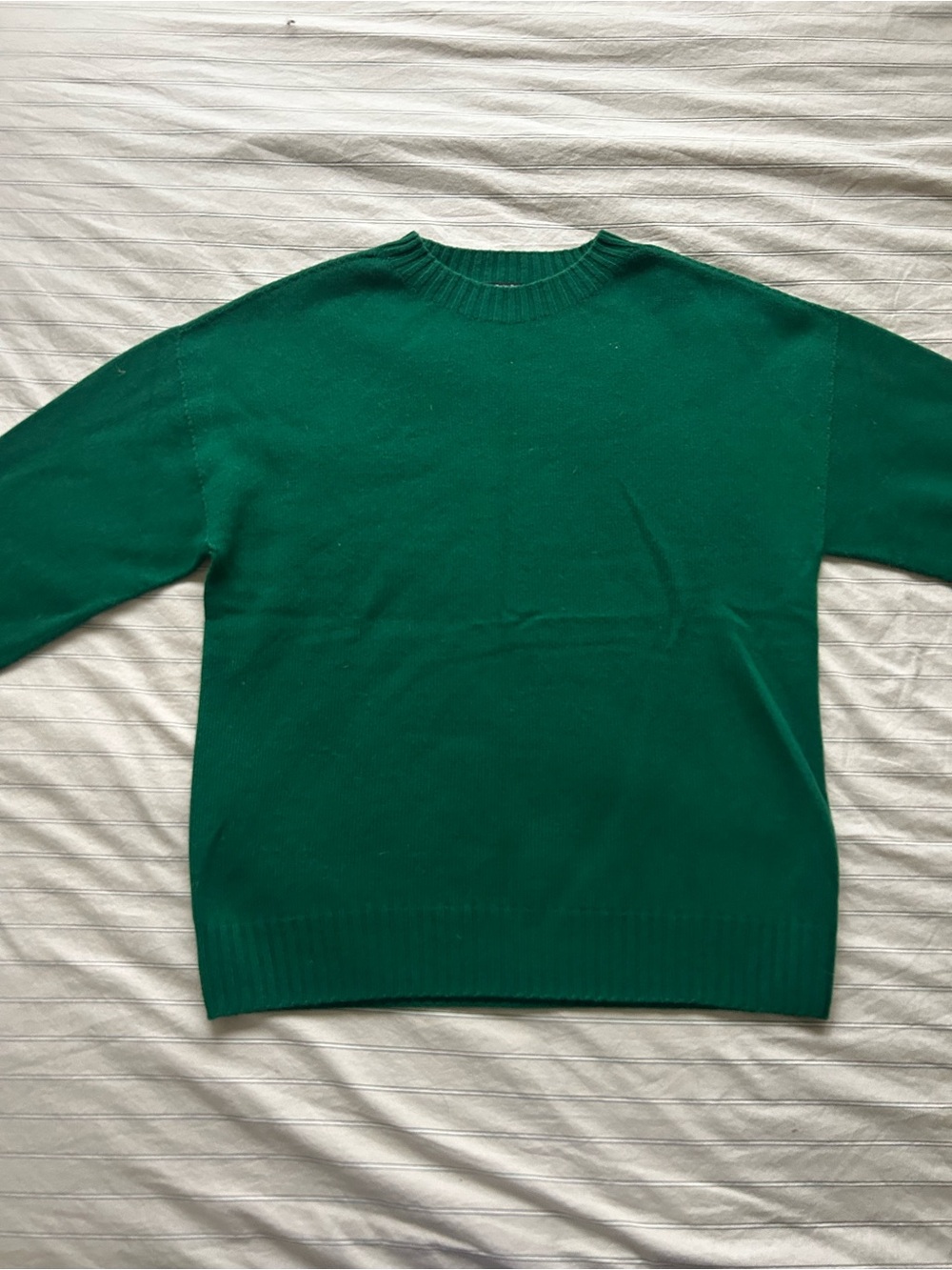 Massimo Dutti Limited Edition Green Knit Sweater